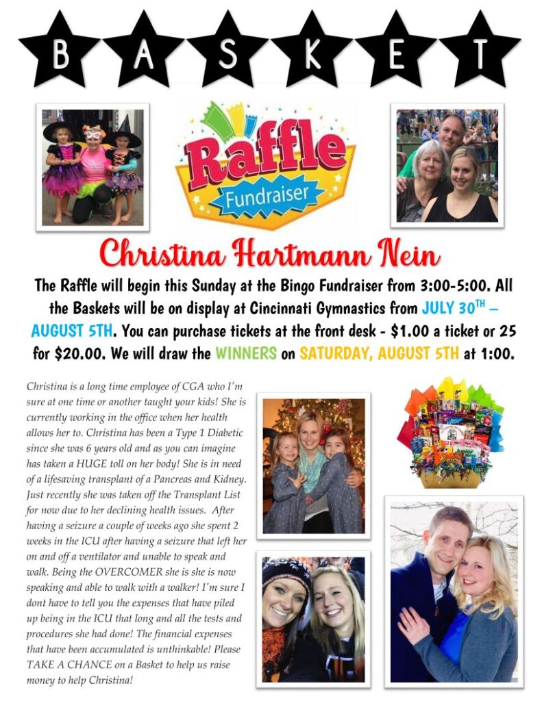 Training Raffle Raffle Fundraiser - Cincinnati Gymnastics | Home of Olympic Champions ...